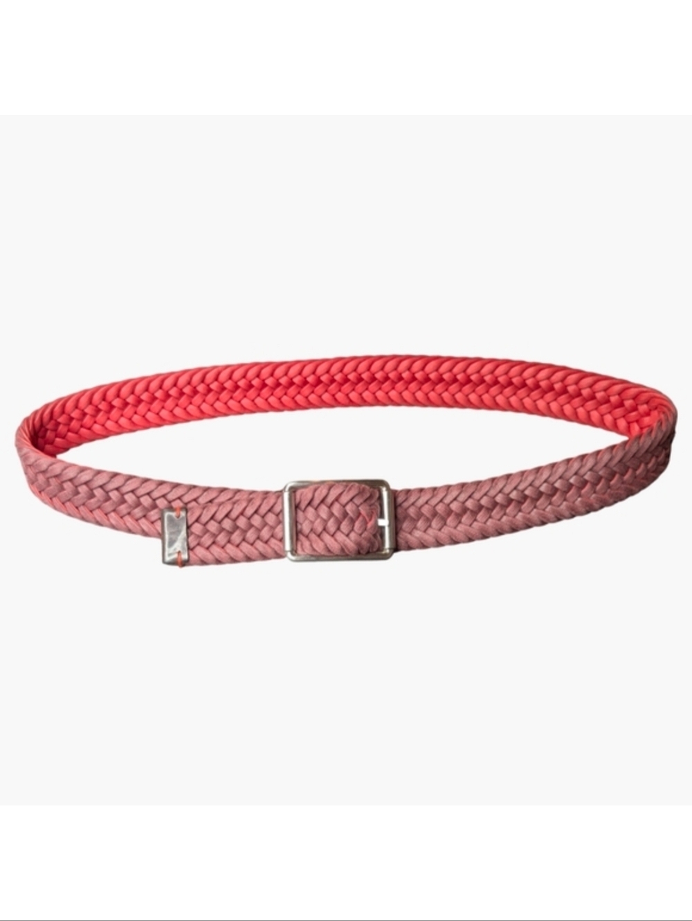 Strellson Reversible Unisex Braided Belt | Burgundy & Red | Fits Up To 38" Waist